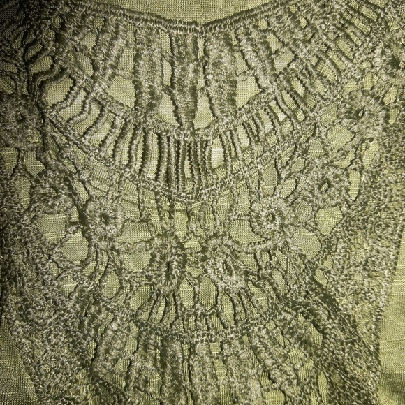 Forest Green Boho Embroidered Long Sleeve Tunic - Picture 4 of 6